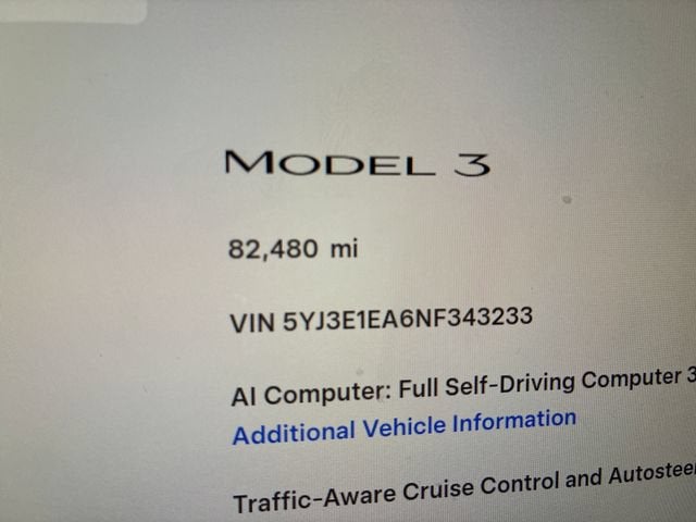 2022 Tesla Model 3 Base