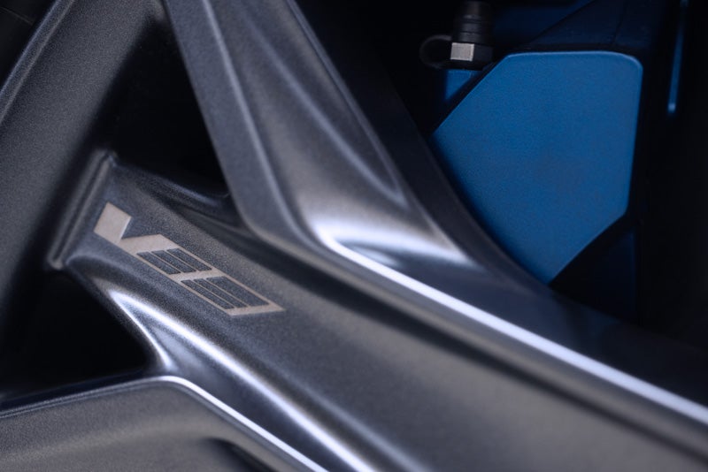 Close-up of the 2026 OPTIQ-V Brembo Performance Front Brakes | Ed Morse Cadillac Delray Beach FL in Delray Beach FL