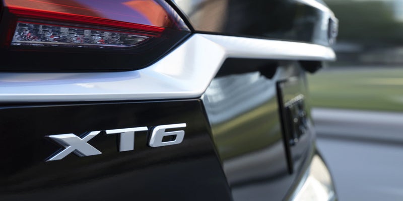 Cadillac XT6 logo at back side