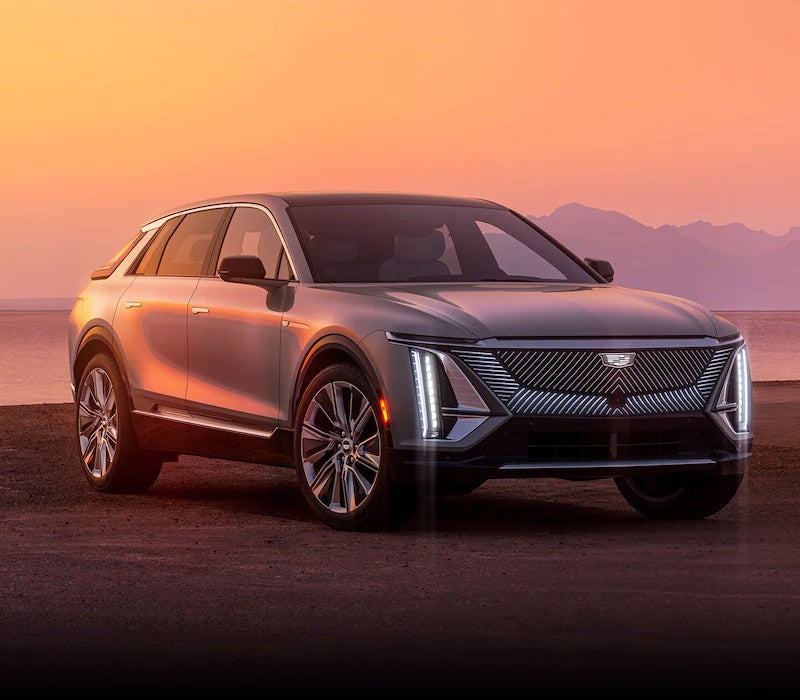 2023 Cadillac LYRIQ standing near sunset