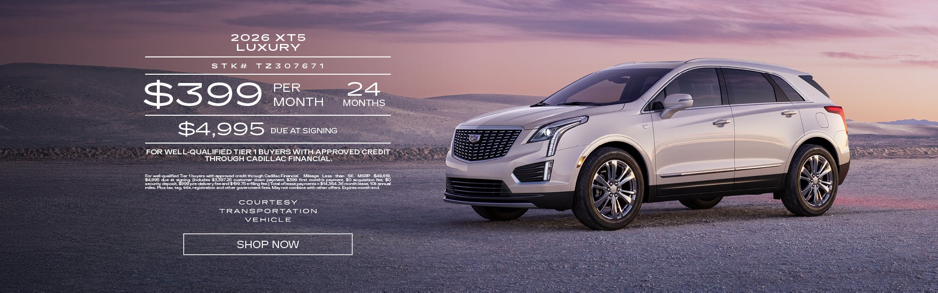 Courtesy 2026 XT5 Luxury