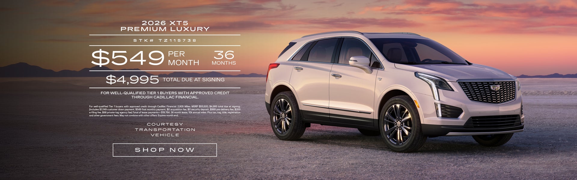 Courtesy 2026 XT5 Premium Luxury